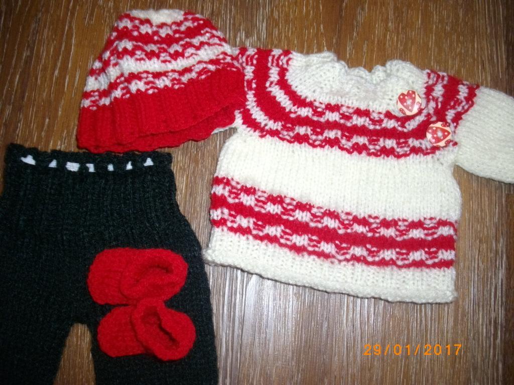 Schuhe und Handschuhe Schal Mützenset passend für Baby Born Weiss/Pink Mütze 