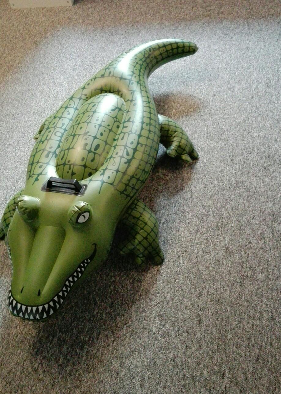 Aufblasbares Krokodil sprengen lustiges Wasserspielzeug Krokodilspielzeug fRSS5 