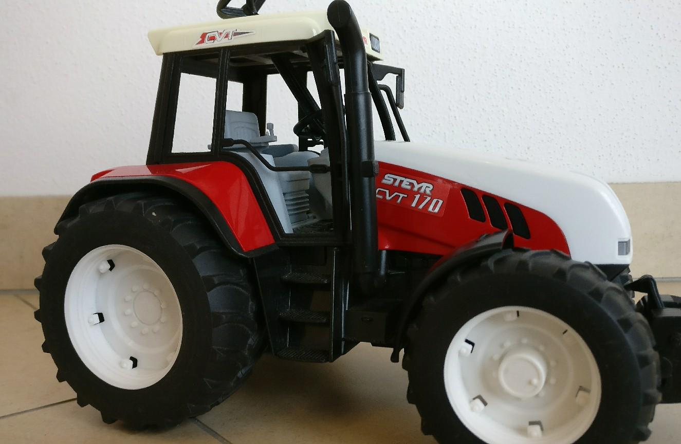 Bruder Traktor Ersatzteil Vorderachse Steyr CVT 170 Bworld 