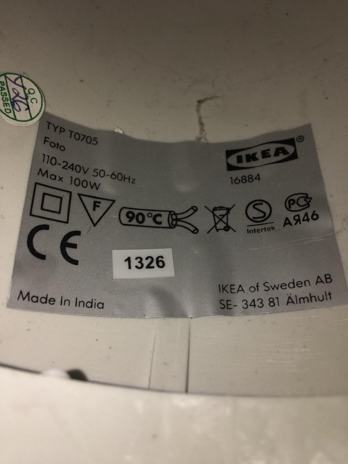 Ikea Industrie Lampe Anthrazit Hängelampe in 22851