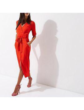 River Island Tie Wrap Red Dress in SE4 Lewisham for £32.00 for sale | Shpock