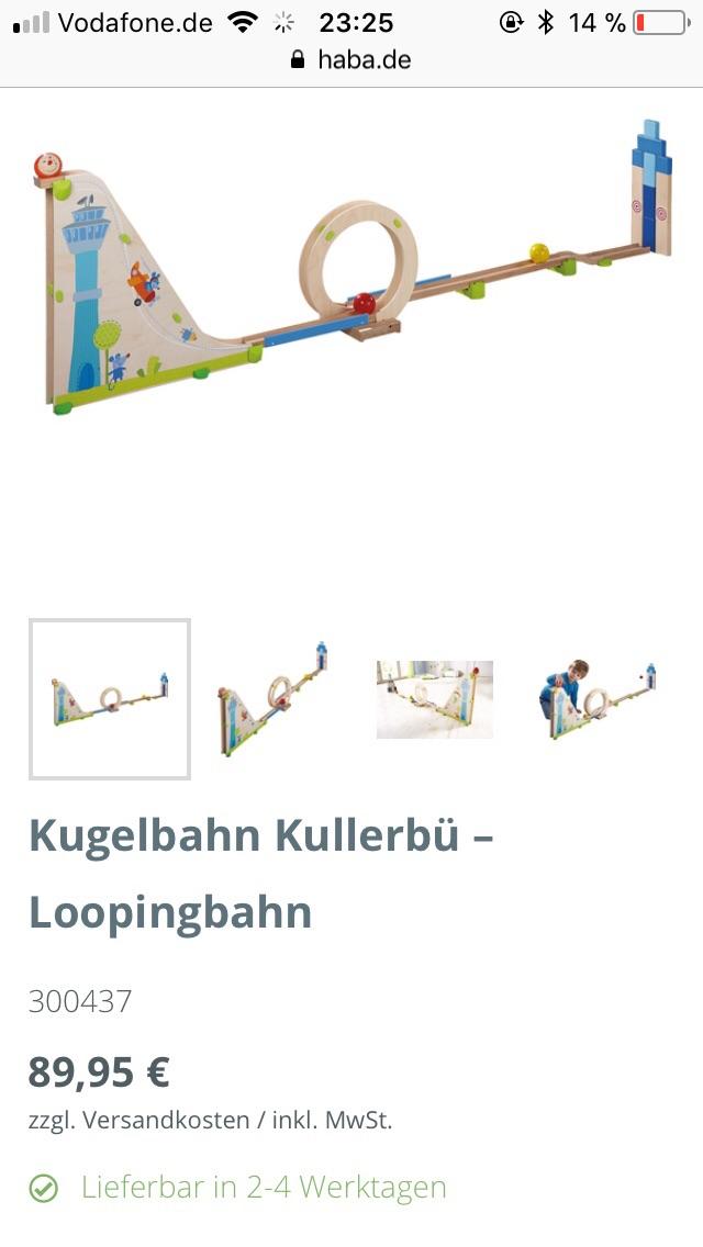 Kugelbahn Kullerbü Loopingbahn Haba 300437