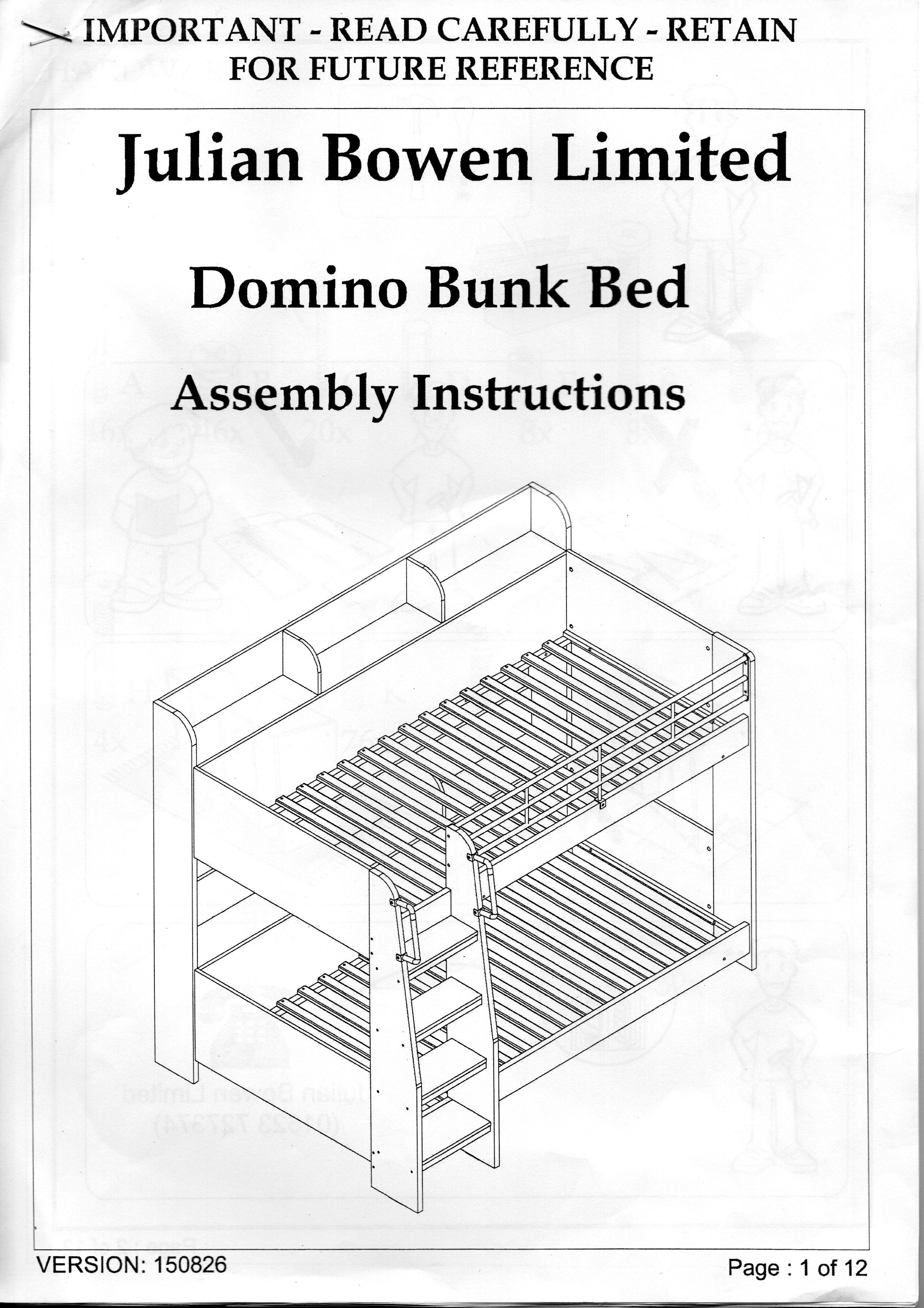 Cabin Bed Julian Bowen Domino Bunk, Domino Bunk Bed