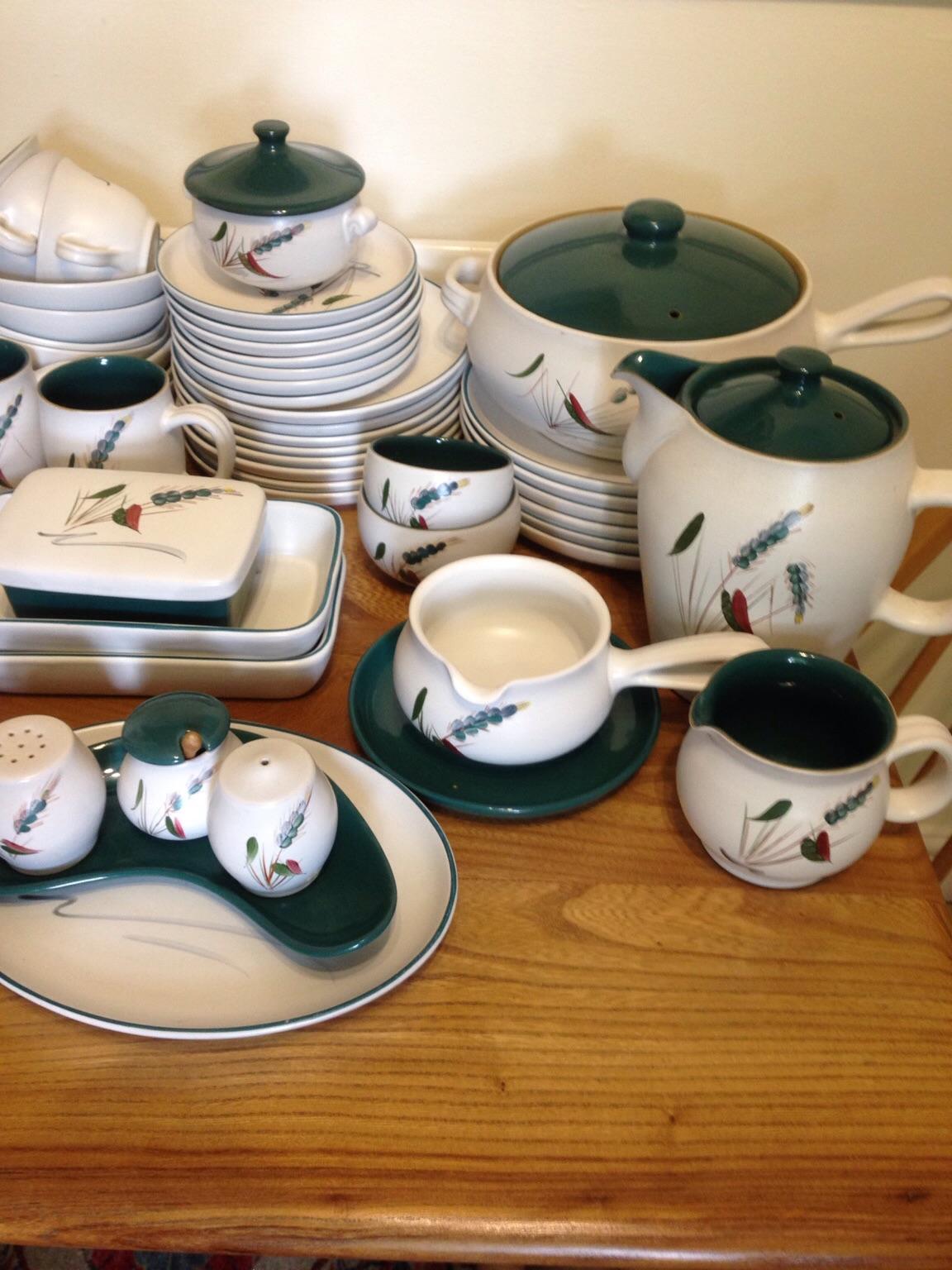 Denby GREENWHEAT TEA SERVICE ITEMS VARIOUS ITEMS AVAILABLE EXC COND 