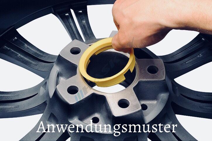4 Aluminium Nabe Ringe 72,6 mm Auto Nabenbohrung auf 74,1 mm Felgen für BMW  GE 