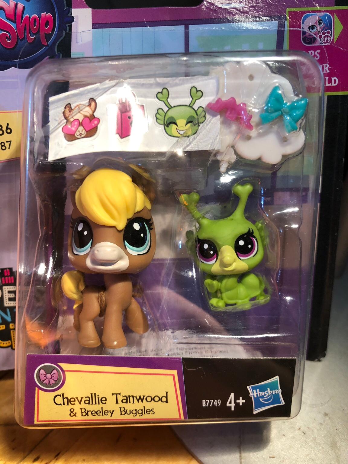 Littlest Pet Shop PET PAWSABILITIES #186/#187 Chevallie Tanwood Breely Buggles 