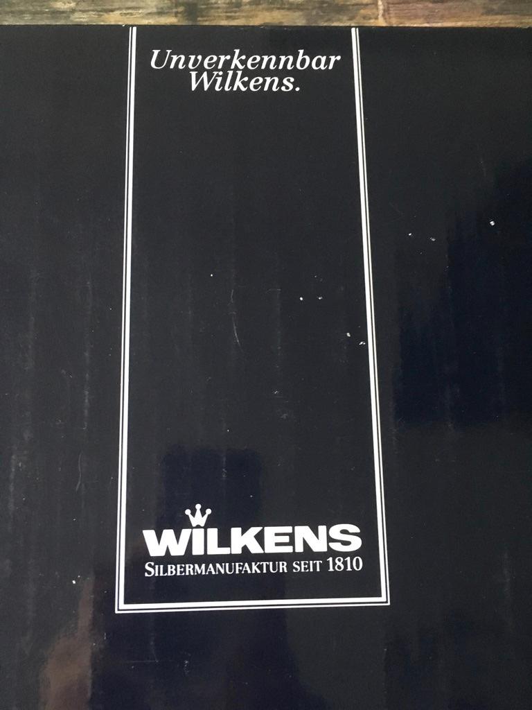 in Originalverpackung Teller /Platzteller Wilkens Spaten versilbert 30 cm