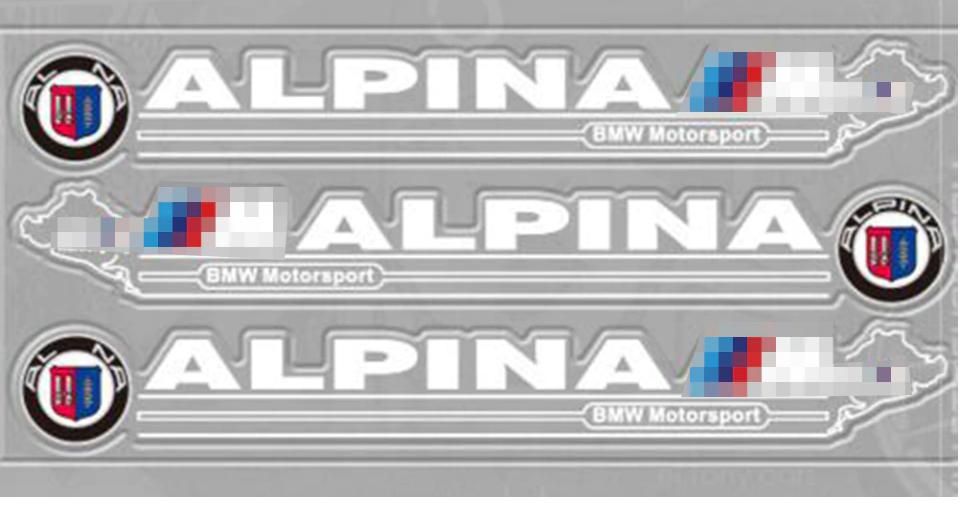 156 Foto Bild Druck Aufkleber Sticker BMW Alpina 810 3.2 Blau Reklame Werbung 