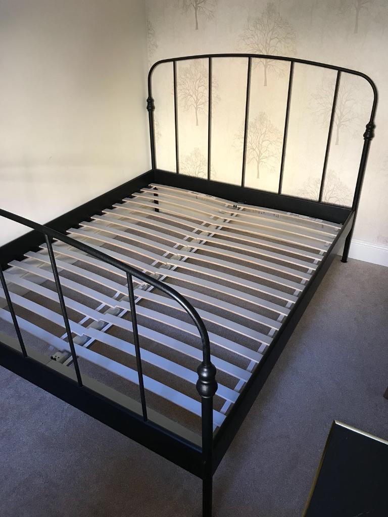 Ikea Lillesand Double Bed With Mattress, Lillesand Bed Frame