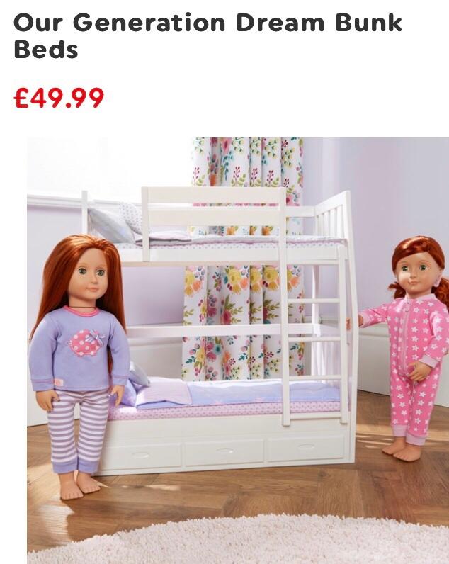 Our Generation Dream Bunk Beds In St, Our Generation Doll Bunk Bed