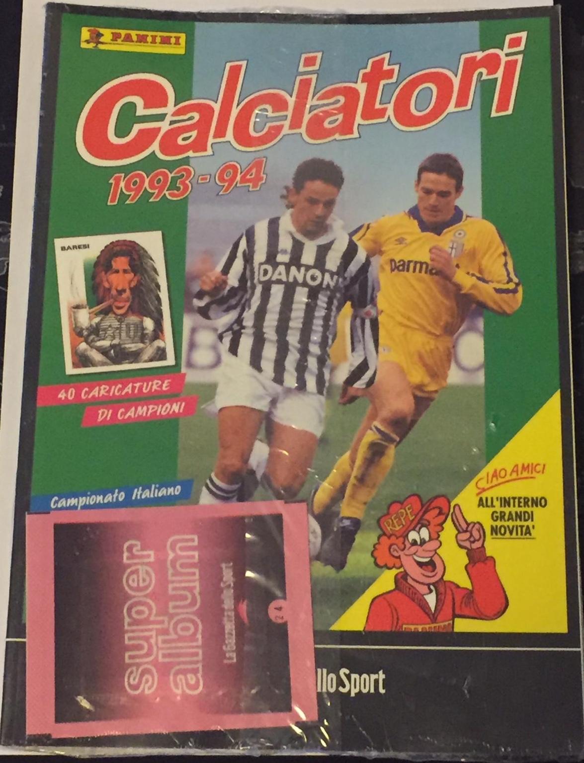 ALBUM CALCIATORI PANINI GAZZETTA DELLO SPORT 1992/93