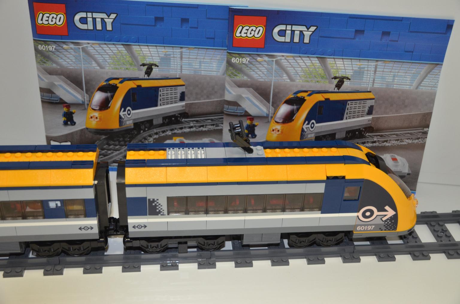 Lego City ZUG Eisenbahn End Schlaf Waggon mit Fenster für Zug 60197 