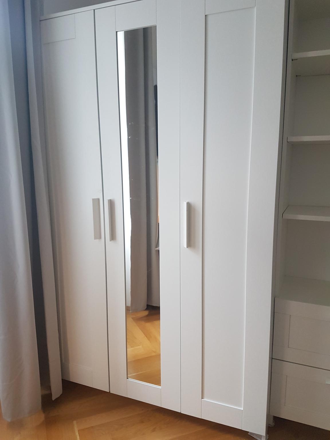 IKEA BRIMNES Kleiderschrank 10-türig, weiß in 10 KG Hernals für