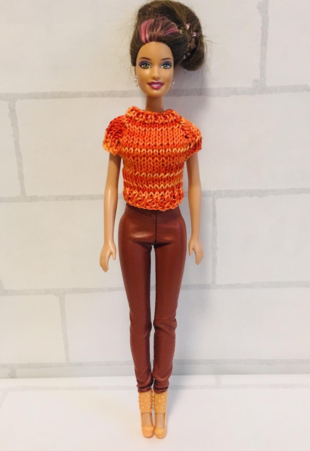 Barbie & Co Puppenkleidung Leder Jacke Hose Tasche Kleidung 