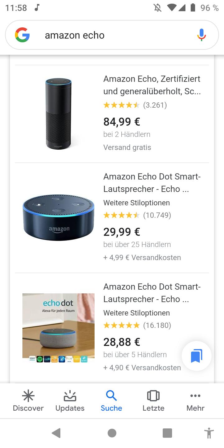 Amazon Echo Dot 4 Smart Speaker Anthrazitgeneralüberholt Generation 