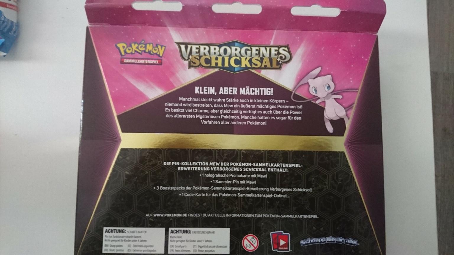 Pokémon Verborgenes Schicksal Mewtu Pin Kollektion Deutsch