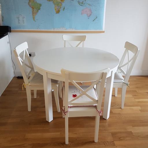 Extendable Dining Table Round Ikea, Ikea Round Extendable Dining Table And Chairs