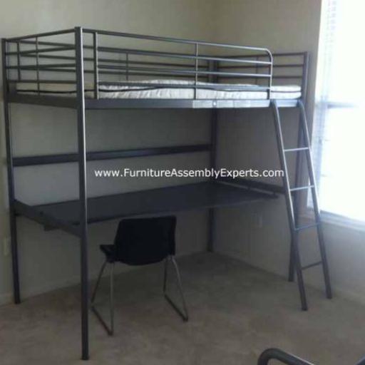 Ikea Loft Bed With Desk And Mattress, Ikea Loft Bed With Desk Dimensions