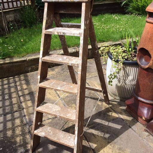 Vintage Wooden Step Ladders In Wf9, Old Wooden Ladders Craigslist