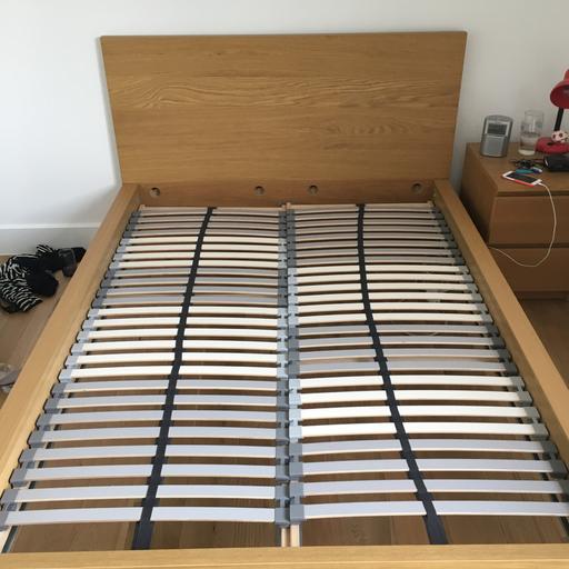 Ikea Malm Double Bed Frame With Slatted, Do Ikea Beds Need Slats