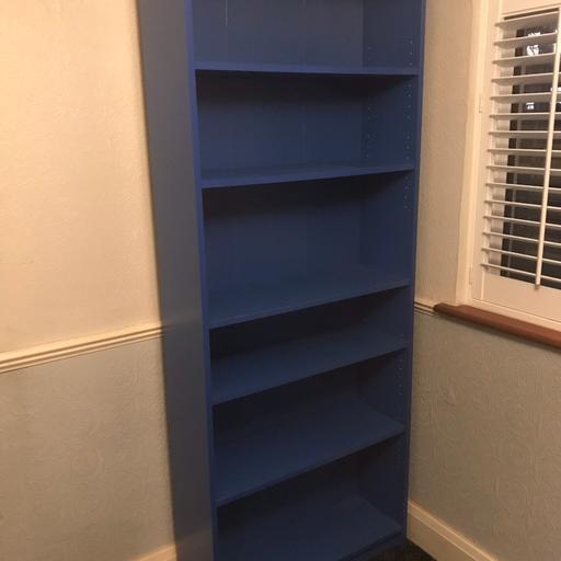 Ikea Billy Bookcase Blue Rare In, Billy Bookcase Space Between Shelves