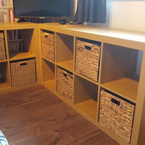 2 Ikea Storage Units With Baskets In, Cube Storage Unit With Baskets Ikea