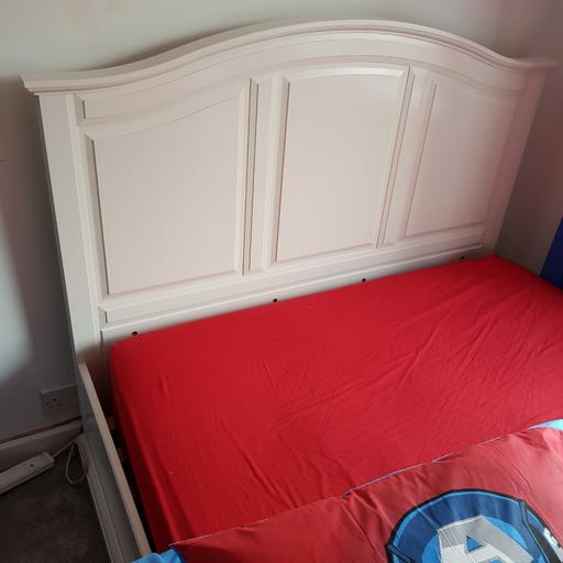 White Double Wood Bed Frame From Ikea, White Wooden Double Bed Frame Ikea