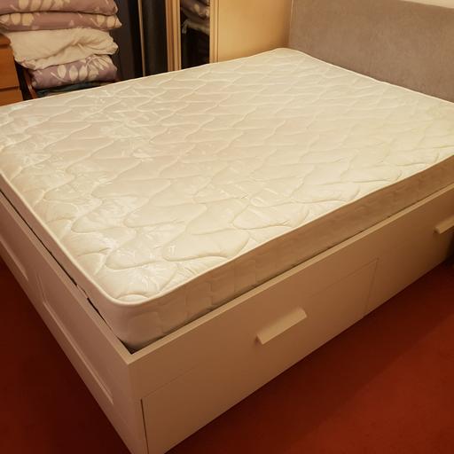 Ikea Brimnes King Size Bed With Storage, Ikea Brimnes Headboard Attach To Bed