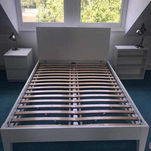 Ikea Nordli Double Bed Frame In N7, Ikea Wooden Bed Frame Small Double