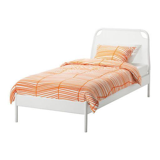 Ikea Duken Single Bed With Mattress In, Ikea Platform Bed Frame Twin Mattress