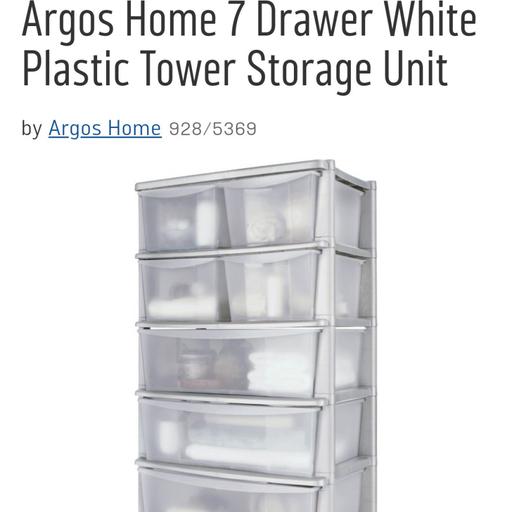 Plastic Drawer Storage Unit From Argos, Shelving Unit On Wheels Argos