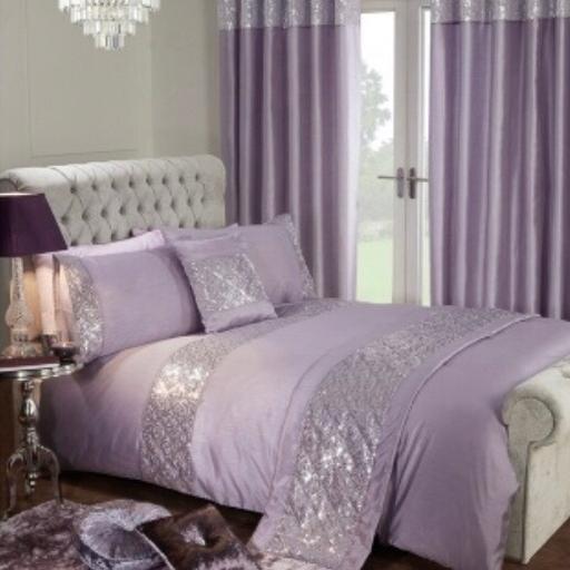 Lilac King Size Bedding Set In Port, Lilac Bedding Sets King Size