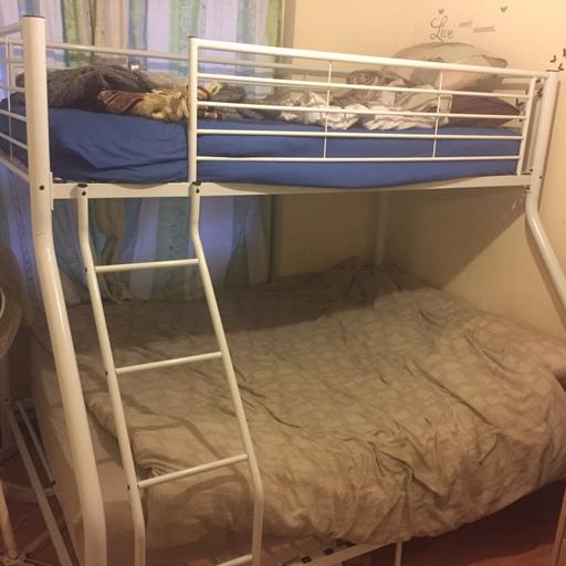 Bunk Bed Double Bottom Single Top In, Bunk Bed Double Bottom Single Top