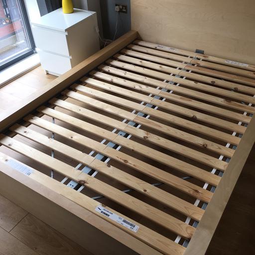 Ikea Malm Double Bed With Sultan Slats, Ikea Malm Bed Frame Slats
