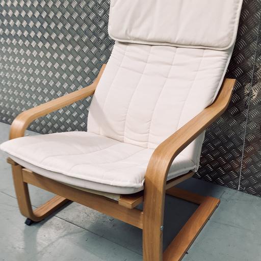 Ikea Poang Oak Veneer Cream Chair 500, How To Change Poang Chair Cover
