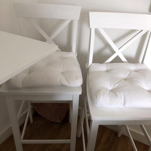 White Wooden Breakfast Chairs Stools, Bar And Stool Set Argos