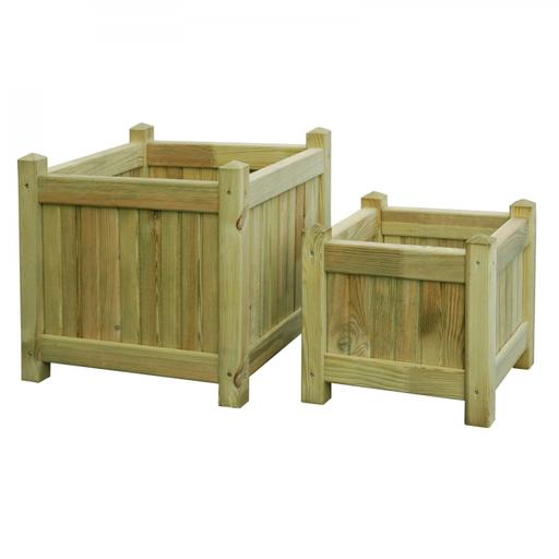 Home Base Bay Tree Planters In Dl15, Square Wooden Planters Homebase