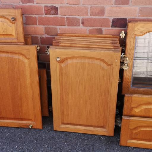 Solid Wood Cathedral Kitchen Doors, Second Hand Pine Kitchen Cupboard Doors