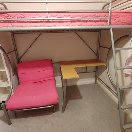 Bunk Bed Futon And Desk In One Rg41, Bunk Bed Futon And Desk