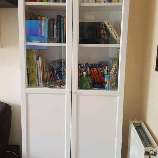 Ikea Billy Bookcase With Panel Glass, How To Make Glass Doors For Bookcase