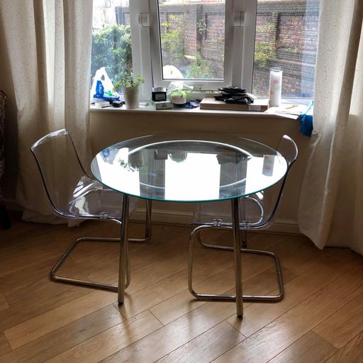 Ikea Round Glass Dining Table 2, Ikea Dining Table Round Glass
