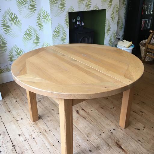 120cm John Lewis Round Solid Oak Dining, Round Oak Tables Second Hand