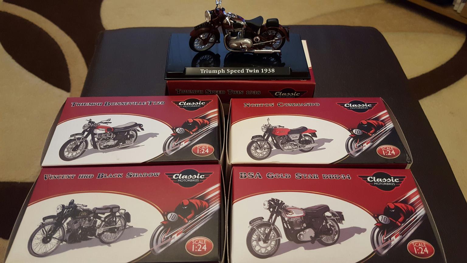 various available BOXED Atlas Editions Classic Motorcycles 1:24 Scale
