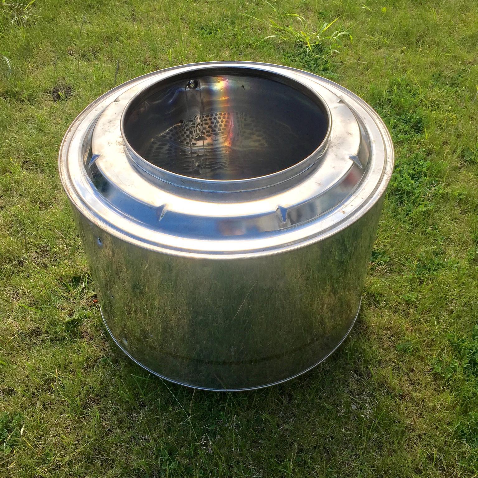 Fire Pit Large Tumble Dryer Drum In, Dryer Drum Fire Pit