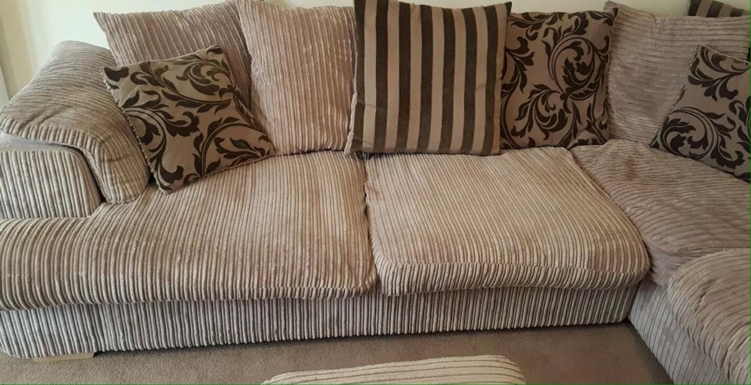 Dfs Jumbo Cord Corner Sofa In Nr2, Large Cord Sofa Cushions