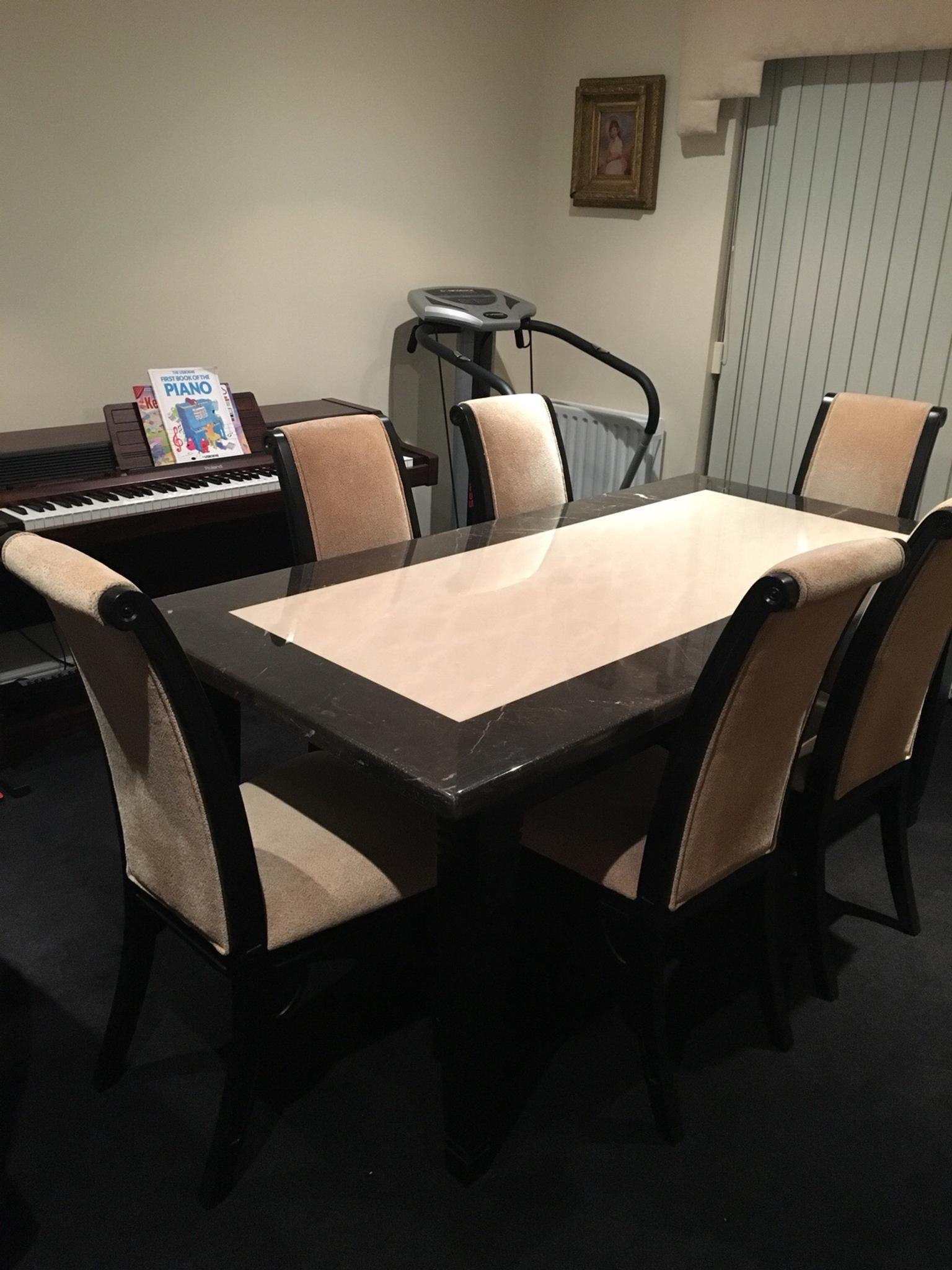 Solid Marble Dining Table 6 Chairs, Dining Table And Chairs Clearance Dfs