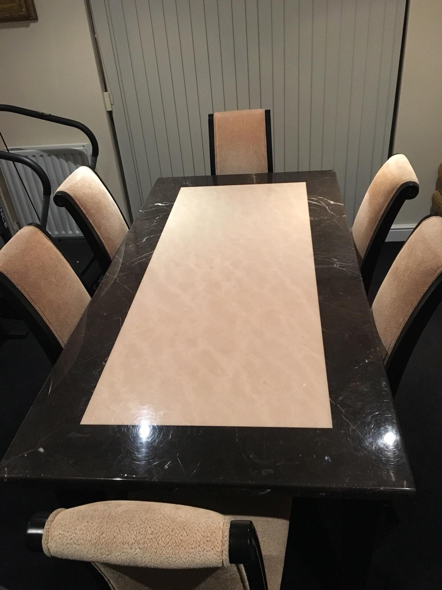 Solid Marble Dining Table 6 Chairs, Dining Table And Chairs Clearance Dfsks
