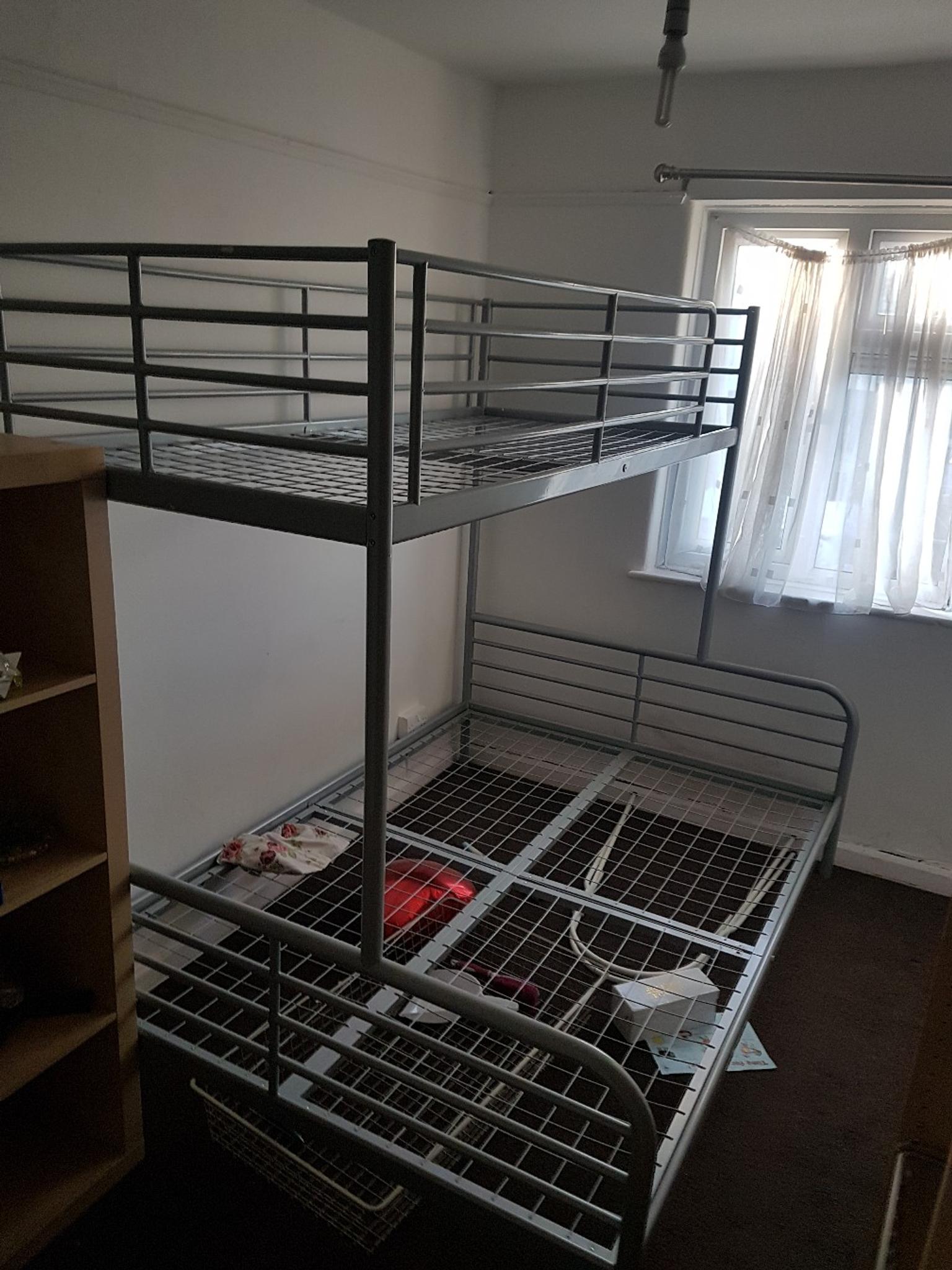 Double Bunk Bed Ikea In Ig10 Forest For, Ikea Metal Bunk Beds Double