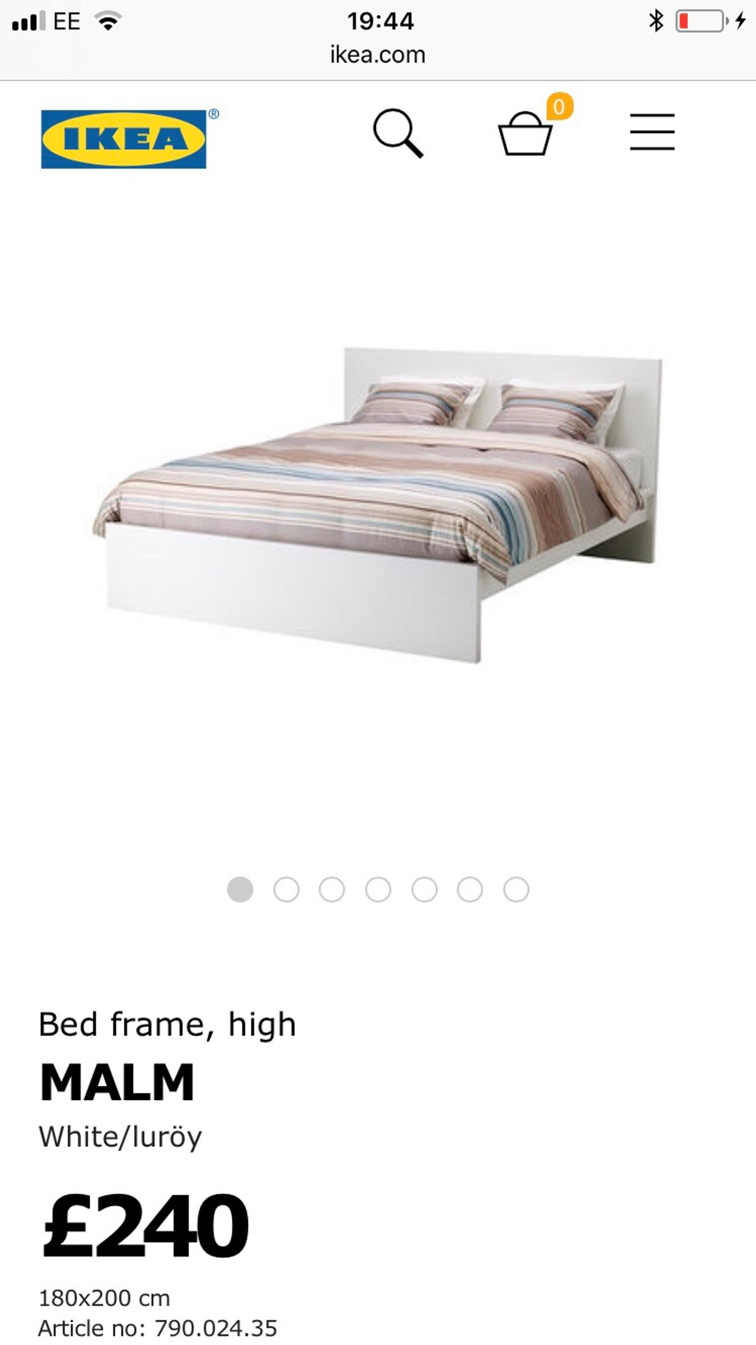 Malm Ikea Super King Size Bed Frame In, Ikea Malm Bed King Size White