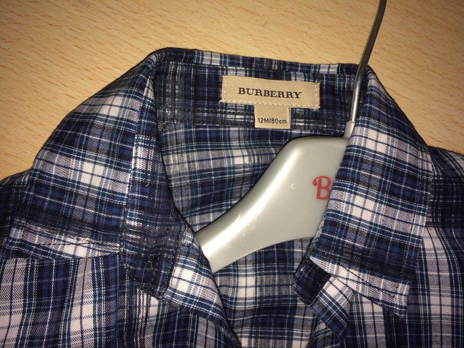 Camicia BURBERRY 12M/80 cm in 20077 Melegnano for €19.00 for sale | Shpock